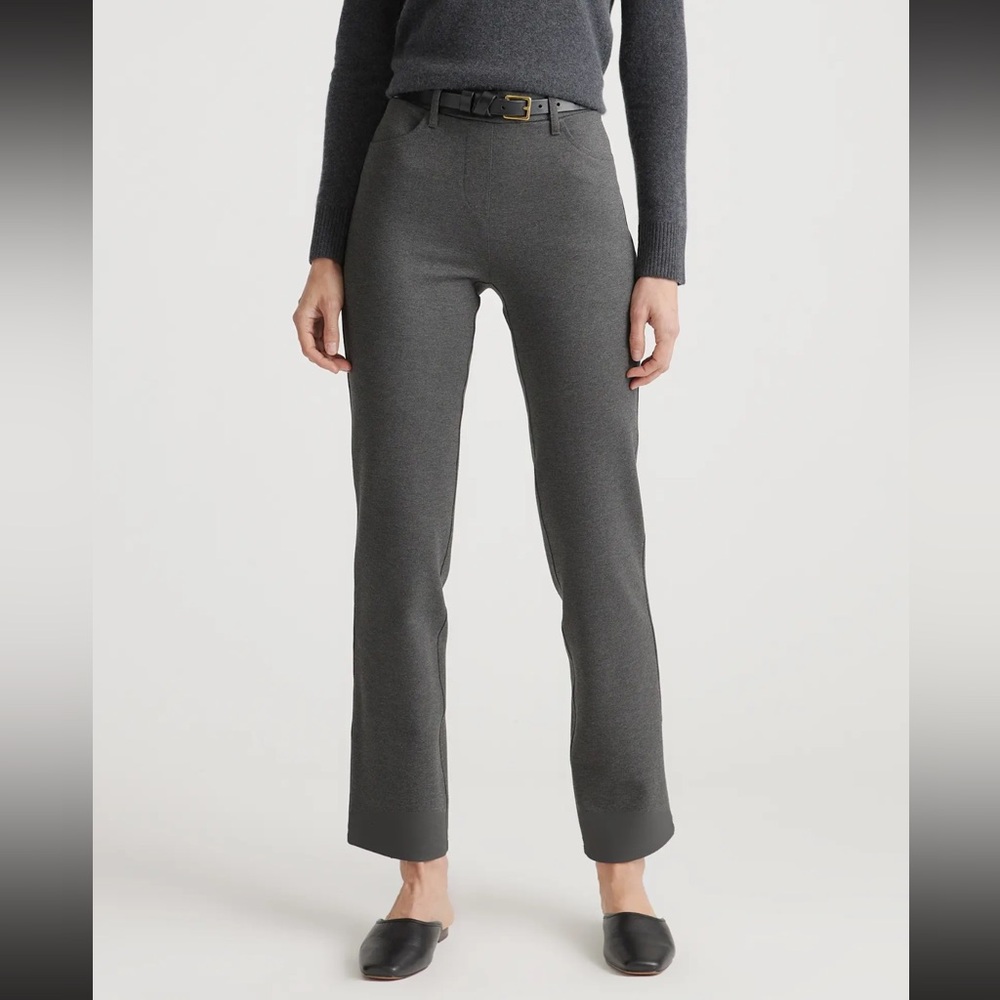 Quince Ultra Stretch Ponte Straight Leg 4-Pocket Pants